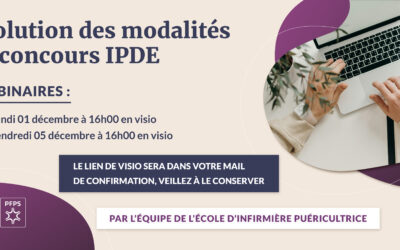 Réunions d’information : évolution des modalités du concours IPDE